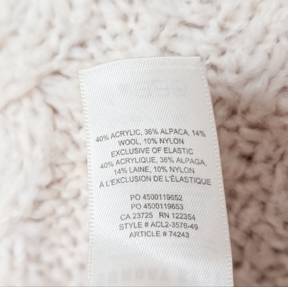 SUNDAY BEST Melly Sweater Alpaca Wool XS White ARITZIA - Picture 11 of 11